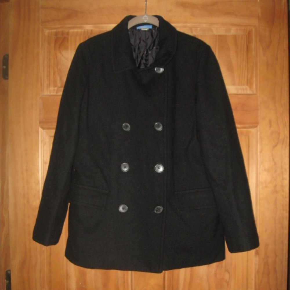 dELiA*s Black Double Breasted Woolblend Coat